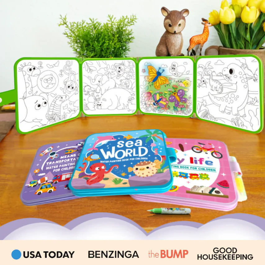 Montessorieinstien™ Water Color Books